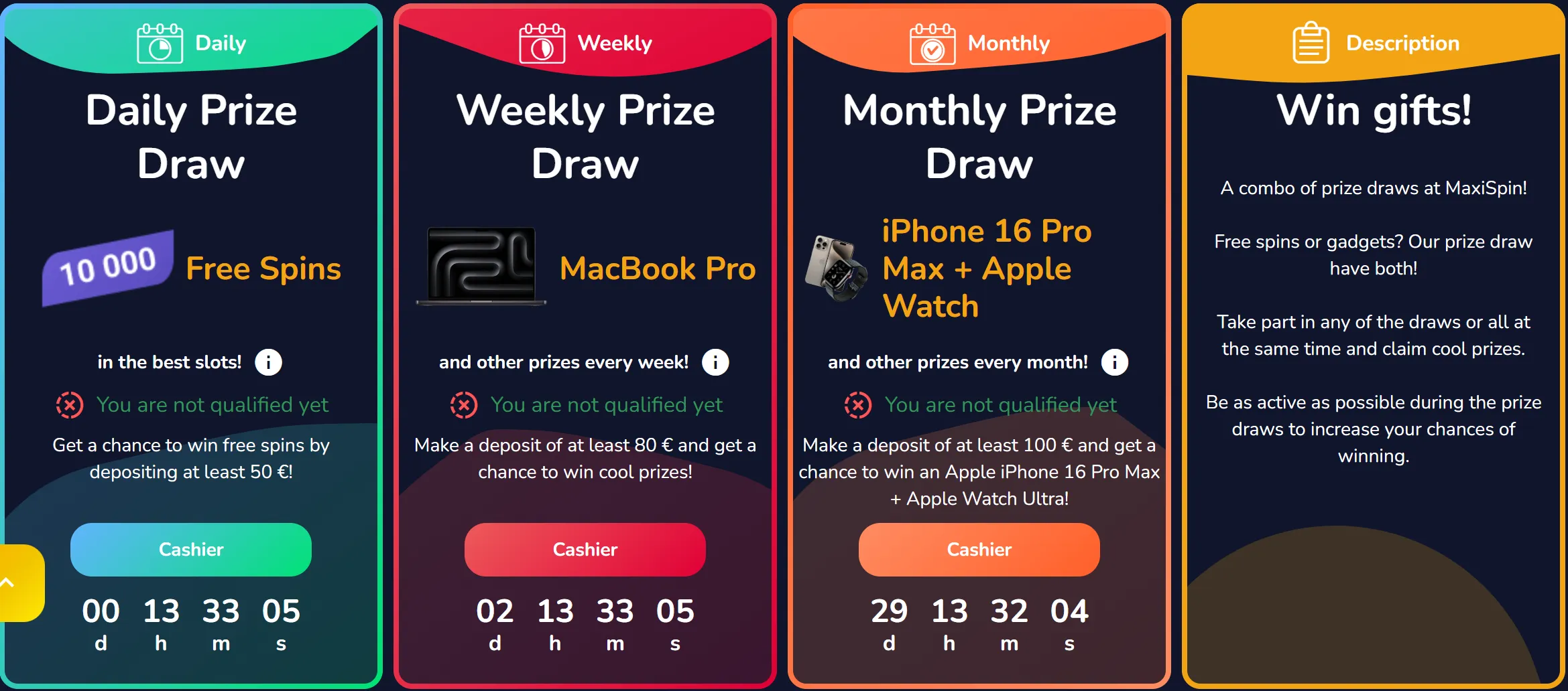 winbean casino prize draws